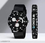 Latest New Generation New Fashion Stylish Watch Analog Watch - For Men Blue Dial PU Strap Latest Stylish Watch