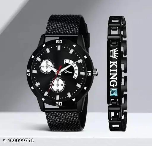 Latest New Generation New Fashion Stylish Watch Analog Watch - For Men Blue Dial PU Strap Latest Stylish Watch