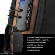 Flaying Sale Waterproof Chest Bag USB Men Crossbody Sling Bag Men Crossbody Bag For Men Anti Theft USB Shoulder Bag Man Cross Body Travel Sling Chest Sports Style Shoulder Bag