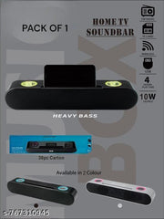PORTABLE HOME THEATRE SOUNDBAR, with Dynamic Thunder Sound, with High BASS, 10W Portable Bluetooth Soundbar, 2400Mah Battery