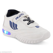 Kids Led Shoes, Casual Led Velcro Shoes, Light weight Shoes, Outdoor Sports Shoes for Little Tiny Kid T103Blue#/@-
