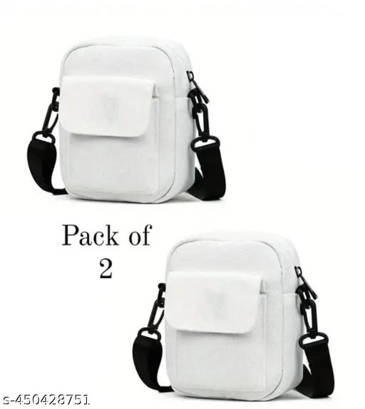 Women Mobile Messenger Bag Ladies Canvas Shoulder Long Strap for College, Travelling, Work