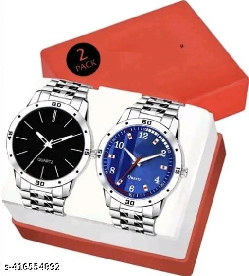 Boys Wrist Watch Combo | Analog Watch - For Men | Trendy Wrist Watch Combo | Fashionable Analog Watches | Stylish Watch Set (PACK oF-2)