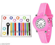 Trending 11 Belt Inter Changeable Belt and Dial Multicolor Watch for Girls