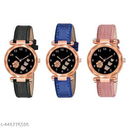 ButterFlyy Dial Combo Watch For Girls