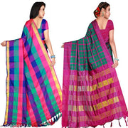 Cotton Fabric Saree For Women's