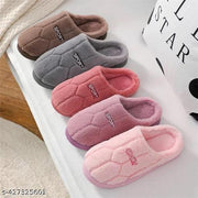 Women’s Slipper Solid Color Autumn and Winter Home Slipper For Men Warm Indoor Beadroom Slides Women Stripe Soft Cotton Slippers|| Flip flops || Carpet slippers || slippers for women and Girls ||