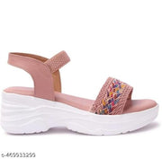Trending pink wedge sandal