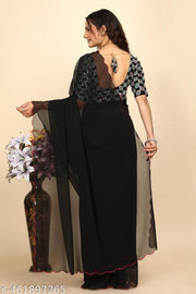 Women's Georgette saree with blouse
