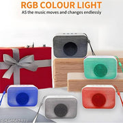 GeneCore SonicBoom M406 Bluetooth Speaker – 10W Bass Boost, RGB Lights, Portable Wireless Speaker with FM/USB/AUX/TF Card, Built-in Mic & Rechargeable Battery – Outdoor Party Speaker