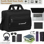 [3N Fashion] Stylish Laptop Office Bag with Shoulder Strap – Blue/Black.