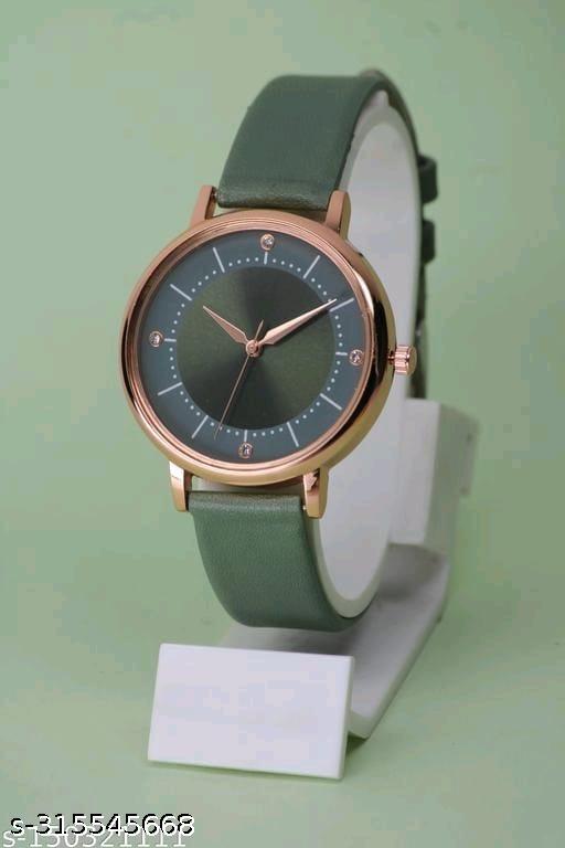 Precious Flower Designer Rust Thorns Fit Round Dial with Colorful Stylish Leather Belt Analog Watches for Women Watches