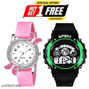 special combo offer || buy 1 get 1 free || Buy sport watch and get analog watch for girls free .| Digital Watch for Kids | Boys & Girls Digital Watch | Best Return Gift | Combo Pack Digital Watch |
