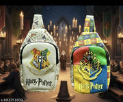 THE MILLION DOLLAR ACE Harry Pottar Mini chestbag for kids, Canvas Hogwarts Backpack Purse Crossbody travel Shoulder Bag for Adults, Teens