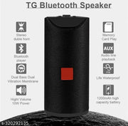 Stylish Speaker  Black TG-113 Wireless Bluetooth Speaker High Sound Quality Hifi Sound With Aux Supported Speaker