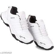 Ring White Sports Running, Walking & Gym Shoes Lace up Lightweight Shoes for Men's & Boy'sCleaton's Shoes,Latest Fashionable Men Sport Shoes