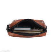 Glamex Luxe Premium Sling Bag for Professionals – Synthetic Leather, Adjustable Strap, and Spacious Design