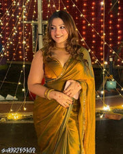 Solid Beads and Stones Saree