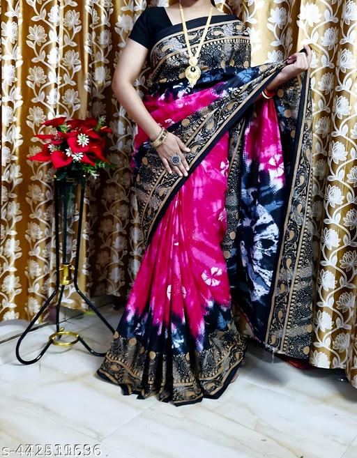 Pure cotton Sambalpuri printed saree pasapali
