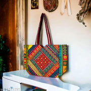 SUTLIYAN Embroidered Handmade Rajasthani Multicolor Shoulder Bag (14 * 20 Inch)