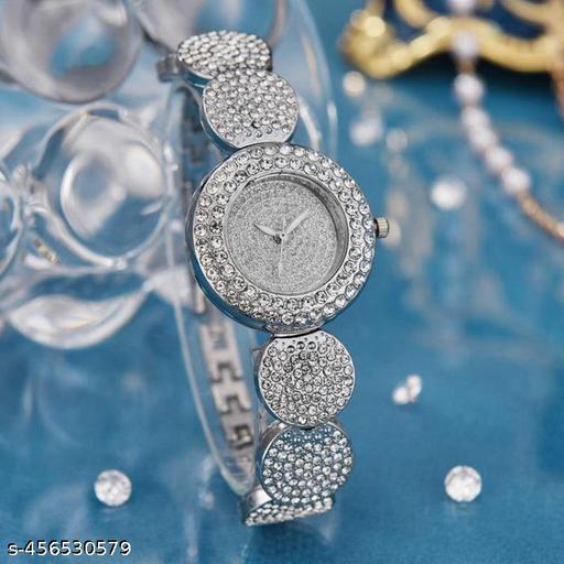 M3 trader silver Women's Steel Belt Luxury Quartz Watch Ladies Wristwatch