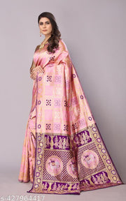 cotton silk jacquard with blouse