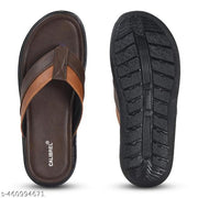 CALIBREL Men Brown Slippers | Slipper for men | Sandals for Men| Casual Sandals | Stylish, Comfortable & Durable | Men's Flip-Flops | Trendy men's footwear | Chappal for men | for Daily & Occasion