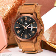 Lorenz Two-in-one detachable bracelet strap day & date watch for Men | Watch for Boys (Tan) | MK-4030R