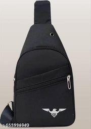 unisex cross body bag black