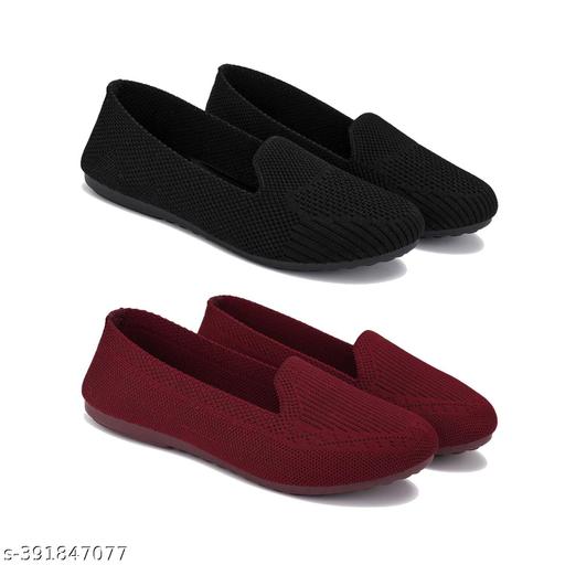 Earton Lightweight Stylish Sandal  and Juti and belly With High Quality Sole For Women (Multicolor) pack of 2