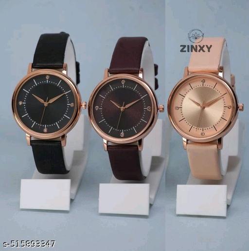 Luxury Pack of 3 Analog Watch for Women