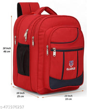 Gladius 50L stylish triple partition backpack for 4th-10th class