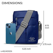 NFINITY CRAFT Unisex Nylon Stylish Sling Messenger Tablet Bag/Crossbody Bag for men with Adjustable Strap for Daily and Travel Use, Durable, Water-Resistant, Travel-Friendly for Travel/Office/Business