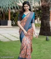 Riddhi Siddhi Creation Multi Coloured kanjivaram Silk Saree