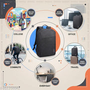 ONEGO Versatile Travel Backpack - Stylish Water-Resistant Bag for Work, School, and College