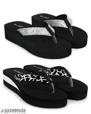 Two Soft Comfortable & Stylish Women's Daily Use Slipper/Flipflop for Women & Girls Combo of 2