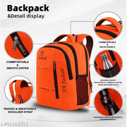 Large 35 L Backpack 35L Casual Laptop Backpack School/College/Office/Travel Bag For Men & Women  (Orange)