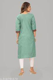 stylelist kurti with embroidered work