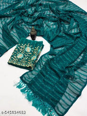 Chiffon Bollywood Saree With Separate Blouse Piece