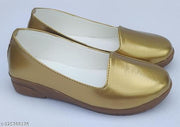 New latest kids golden patent loffer for girls partywear