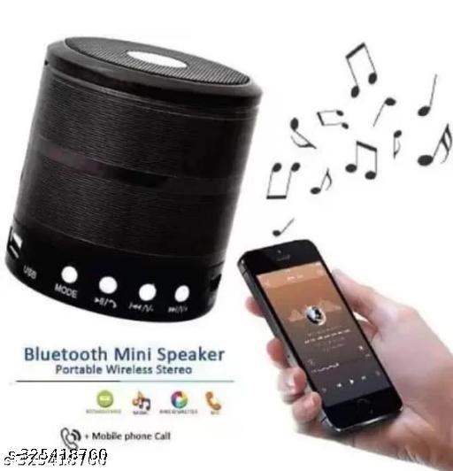 Bluetooth Speaker WS-887 with FM Radio, Memory Card Slot, USB Pen Drive Slot & Compatible with All Device (Color Black)