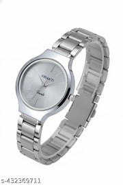 Unique round dail high quality stainless steel chain watches for girls and women