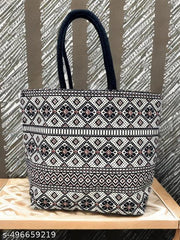 Elegant Floral Canvas Shopping Bag
