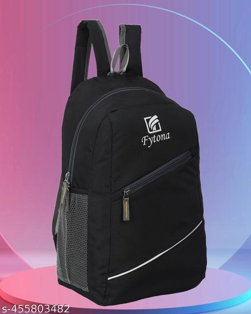 Medium 25L Backpack | Daypack | Small Bags Backpack for Daily Use | Library, Office, Outdoor & Hiking Backpack | Black