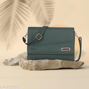 adjustable 5 zipper pocket with card holder premium stylish leather sling bag