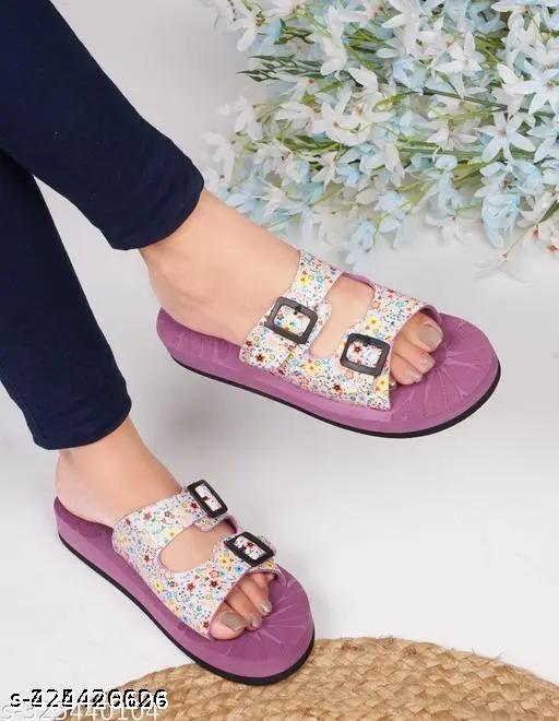 Two Soft Women's Slippers /Daily use stylish slippers/flipflop/Heels Slipper for Women & Girls /Doctor Ortho Slipper