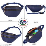 Waist Pack for Travel, Hiking & Sports – Unisex Zip Pouch Belt Bag for Phone, Money & Documents