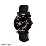 PG CREATION - Classy Analogue  Leather strap Causal Girls Women watches