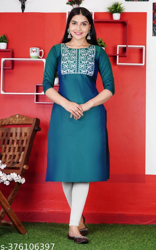 New Stylish Digital Emrodery work kurti