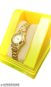 Golden Dial Quartz Bracelet Chain Women Wrist watch G45020G